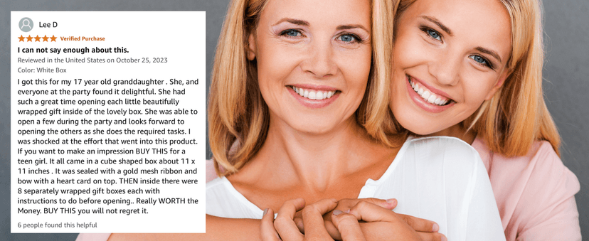 HAPPY LOLLI Birthday Gift for Tween & Teen Girls – 8 Wrapped Gifts with Empowering Tasks – Perfect for Christmas & Birthdays