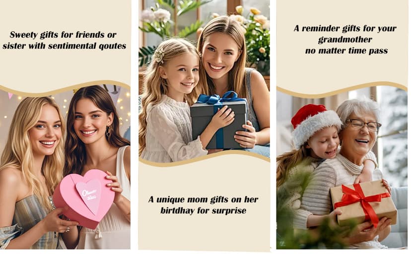 HOME SMILE Ceramic Ring Dish Jewelry Tray for Mom Sister Friends