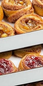 Fruit Danish Pastries | Christmas Holiday Corporate Food Gifts in Gift box |12 Individually Wrapped ASSORTED Fruit Filled Cinnamon Buns | Halloween, Thanksgiving-Stern’s Bakery