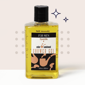 SpaLife Men's Sandalwood Luxury Spa Skincare Set - Complete Care Kit for Rugged Revitalization, Exfoliating Scrub - Bath and Body Collection for Cleansing, Moisturizing, and Rejuvenation