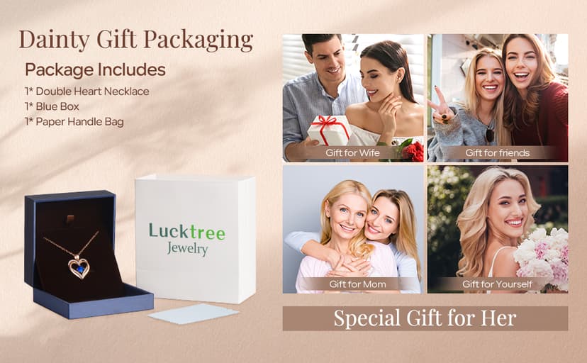 18K Rose Gold Necklaces for Women Birthday Gifts for Women Jewelry for Women Birthday Gifts for Wife Girlfriend Daughter Wife Birthday Gifts for Anniversary Mothers Day Christmas Valentines Gifts