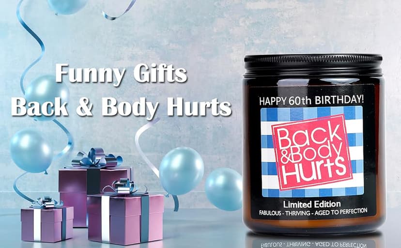 60TH Birthday Gifts for Women Men, Happy 60th Birthday Decorations for Women Men, 60th Gift Ideas, 60 Year Old Gifts for Him Her Mom Dad Wife Husband Friends Sister