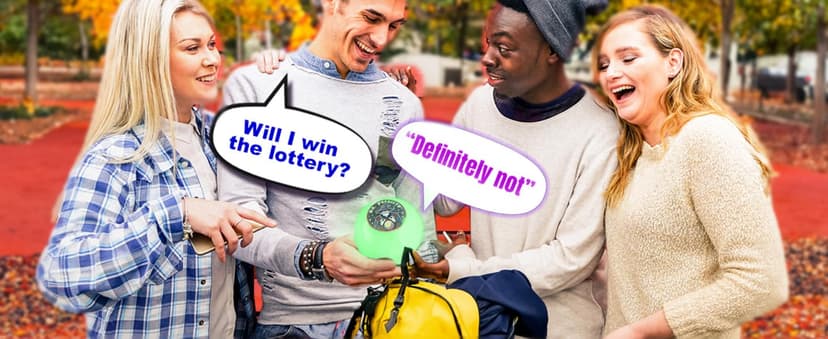 Mr. Predicto Fortune Telling Ball - Ask a Question & He Speaks The Answer - Fun White Elephant Gifts or Stocking Stuffers for Teens & Kids - This Magic Crystal Ball Makes Funny Gifts For Christmas