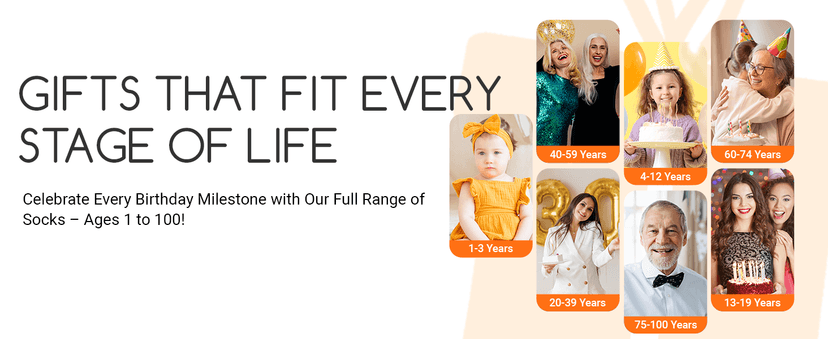 HAPPYPOP Birthday Gifts for Mom Dad - Ideal Socks for Seniors in 50s with Greeting Card