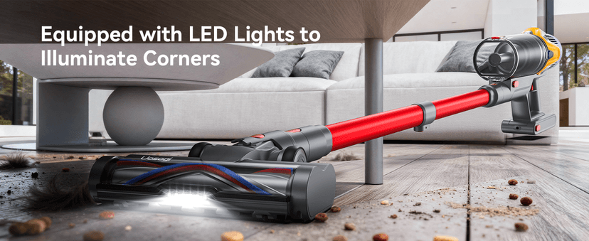 Cordless Vacuum Cleaner, Upgraded 55KPA 650W 70Mins Stick Vacuum with Hurricane Mode, Self-Standing, Touch Screen, 1.8L Dust Cup, Anti-tangle Wireless Vacumm, Vacuum Cleaners for Home/Pet Hair/Carpets