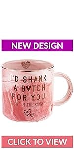 Best Friend Birthday Gifts for Women - Funny Friendship Gift for Bestfriend, Besties, BFF, Sister, Boss Woman, Big Sis, Sorority, Mom - You're My Favorite - Cute Pink Marble Mug, 11.5oz Coffee Tea Cup