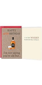 Funny 60th Birthday Cards Gifts for Women Men Her Him, 60 Year old Birthday Decorations for Dad Mom Husband Wife