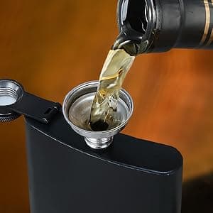 BALABALA Hip Flasks for Liquor for Men Women 12 pcs 8Oz Matte Black Stainless Steel Flask with 12 pcs Funnels for Wedding Party Groomsman Bridesmaid Birthdays Gift