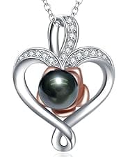 Gifts for women Mom her Girlfriend grandma Wife on Christmas Day Mothers Day Valentines Birthday Gifts Wedding Gift Jewelry Anniversary Tahitian Black Pearl Necklaces