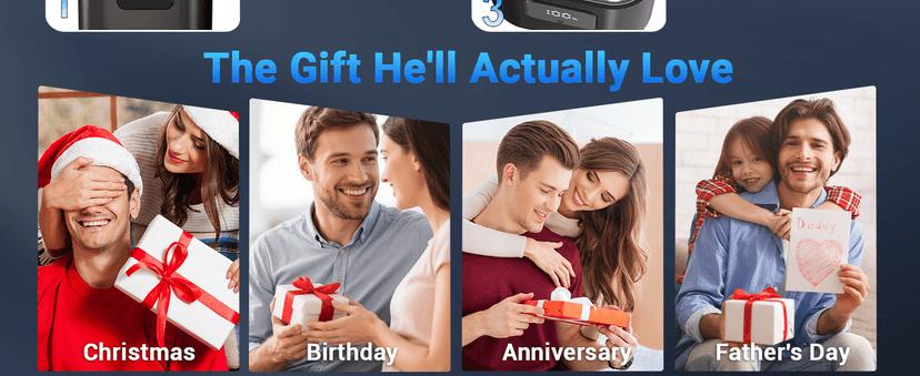 Electric Foil Shavers for Men: Mini Electric Razor with 3 Floating Blades, LED Display, Dual Speed - IPX7 Waterproof Wet/Dry Cordless Razor, USB Fast Charging, Travel Lock