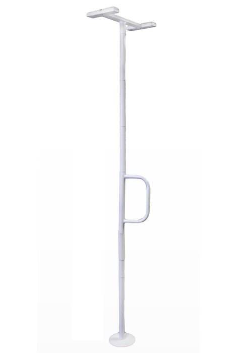 Able Life Tray Table, Adjustable Bamboo TV and Laptop Desk with Ergonomic Stand Assist Safety Handle, Independent Living Aid