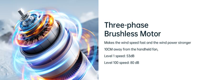 JISULIFE Handheld Fan Pro Series - Extreme Cooling Output: 1-100 Speed Scroll Wheel, Metal Body, Digital Display, 1.5H Fast Charge, 5000mAh-Portable Fan for Travel Outdoor, Gifts for Women Men(Grey)