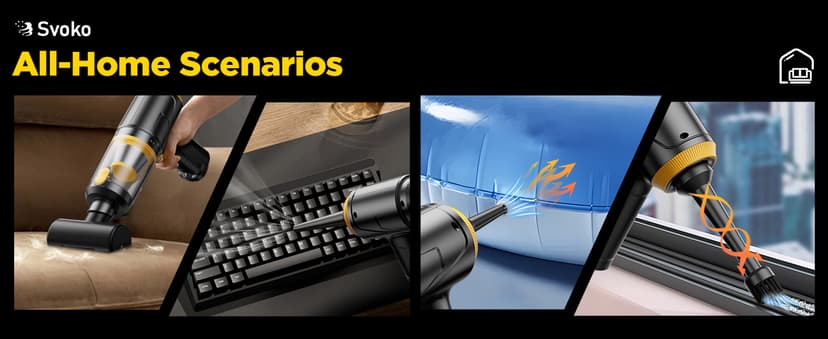 Handheld Vacuum Cleaner 21000Pa Suction with Brushless Motor, 4-in-1 Portable Mini Car Vacuum with 2 Suction Modes, Cordless Vacuum with LED Light, Type-C Charge for Car, Office Desk, Keyboards