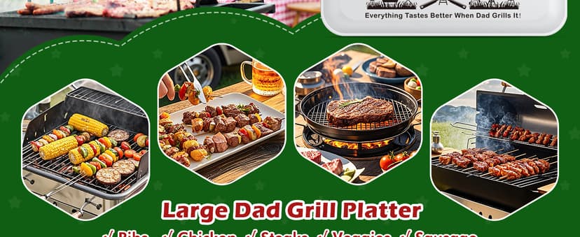 Dad Christmas Birthday Gifts,Best Dad Ever Gifts from Daughter Son,Funny BBQ Grilling Platter with Apron Sets Thanksgiving Xmas White Elephant Present for Bonus Step New First Daddy Father Papa