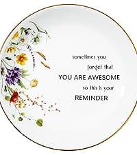 Crisky Jewelry Ring Dish for Women Christian Gifts Trinket Tray Inspirational Friendship Gifts for Friend Birthday Jewelry Tray for Her Sisters Besties Verse: Sweet Friendship –Proverbs 27:9