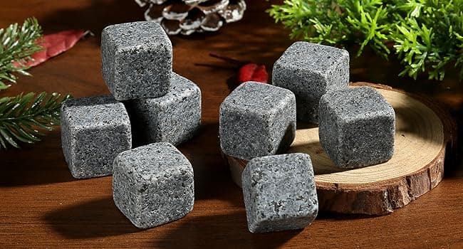 Whiskey Gifts for Men, Whiskey Glasses Set of 2, Granite Chilling Whiskey Stones, Bourbon Gifts for Men, Unique Giftss for Mens Birthday Christmas Father's Day Valentine Retirement Groomsmen