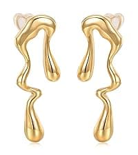 MPRAINBOW Womens Stackable Floral Gold Bracelets - 3Pcs 18K Gold Plated Bracelet,Stainless Steel Bangle Bracelets Non Tarnish, Gold Bracelet Set Trendy Jewelry,Christmas Valentines Birthday Gifts for Girlfriend