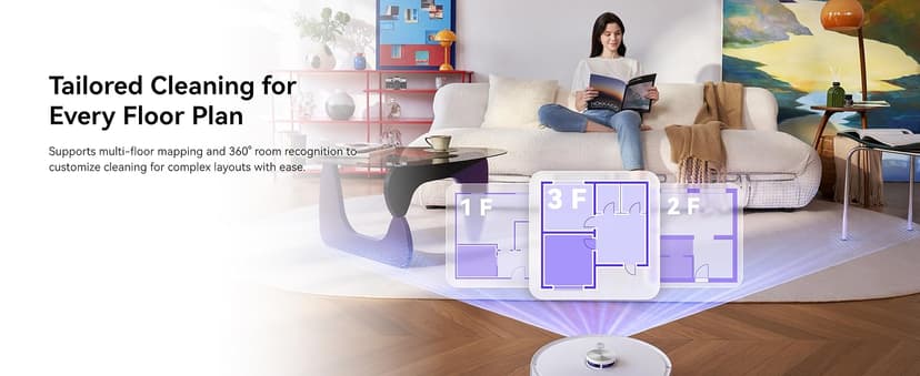 NARWAL Freo S Robot Vacuum and Mop Combo, 8000Pa Suction, 180 Days Hands Free, Self-Emptying Base, LDS Navigation, Obstacle Avoidance, Robot Vacuum Cleaner for Pet Hair & Hard Floors