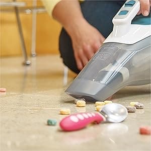 BLACK+DECKER dustbuster Cordless Handheld Vacuum, Portable Vacuum for Car and Home Rechargeable, Powerful Suction, Wide Mouth (HHVI315JO42)