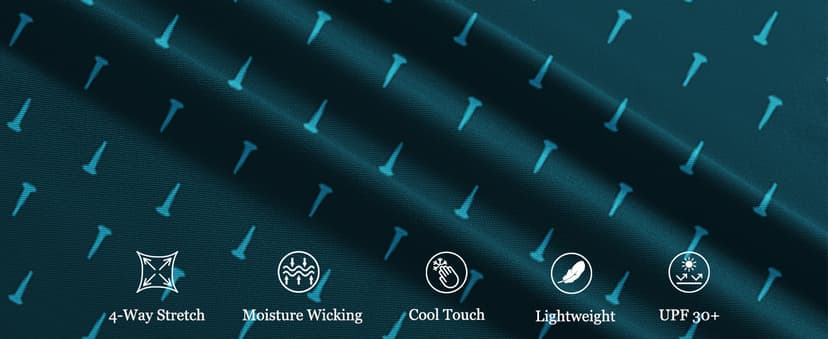 ZITY Men's Golf Shirts Short Sleeve Moisture Wicking Performance Print Patterns Casual Collared Golf Polo Shirt for Men