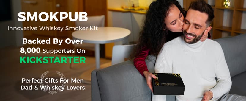 Electric Whiskey Smoker Kit Built-in Lighter, No Butane Needed, Rechargeable Cocktail Smoker Kit with 6 Wood Chips, Old Fashioned Drink Smoker Kit, Bourbon Whiskey Gifts for Men,Dad,Husband