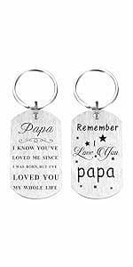 Resdink Dad Gifts from Daughter Son- Remember I Love You Dad Birthday Christmas Fathers Day Keychain