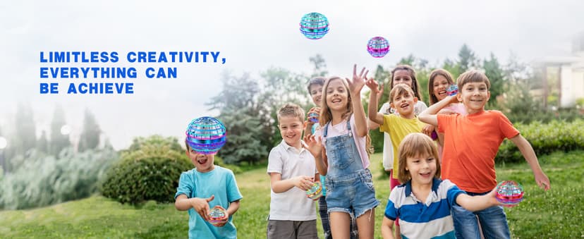 2025 Flying Orb Ball Toy,Cosmic Globe Boomerang Hover Ball Galactic Fidget Spinner, Hand Drone Orbit, Cool Toys Gift for 6 7 8 9 10+ Year Old Boys Girls Teens Outdoor Toys(Blue)
