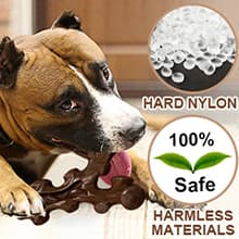 2 Pack Dog Chew Toys for Aggressive Chewers,Boredom and Stimulating Best Dog Toys for Medium/Large Breed,Tough Almost Indestructible Dog Bones for Teeth Cleaning and Training