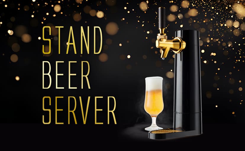 GREEN HOUSE: Draft Pour Beer Dispenser & Ultra Fine Foam Maker - Mini Kegerator for Home. Draft Pour and Ultra Fine Foam covering top makes your regular beer taste delicious and keep longer.