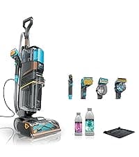 Shark CarpetXpert with StainStriker Upright Carpet, Area Rug & Upholstery Cleaner with Pet Mess Extractor Tool, Perfect for Pets, Carpet Shampooer, 3 Cleaning Tools, Cleaning Solutions, White, EX201