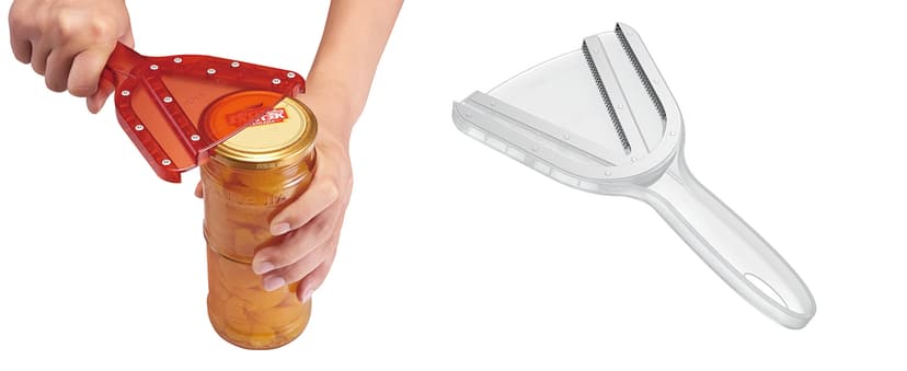 Jar Opener for Weak Hand & Seniors with Arthritis,Easy Twist Off Bottle Caps,Patent | Unique Kitchen Gadgets, Christmas Gifts for Elderly/Women/Men (Blue)