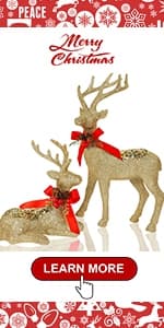 Juegoal Christmas Plush Gnomes, 9 Inch Lighted Handmade Mini gnome Scandinavian, Light Up Swedish Tomte Elf Holiday Present, Battery Operated Xmas Gifts Table Ornaments Dinner Party Supplies, Set of 3