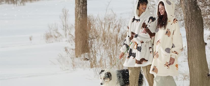 Bedsure Wearable Blanket Hoodie, Long Hooded Blanket Sweatshirt as Birthday Gifts for Women, Cozy Sherpa Hoodie for Adult, Standard, Grey