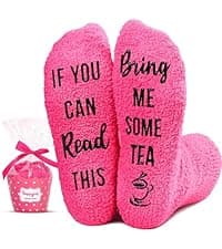 HAPPYPOP Funny Gifts for Women Men - Boba Tea Taco Gifts for Her, Bourbon Coffee Socks