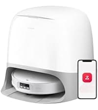 roborock QV 35S Robot Vacuum and Mop, All-in-one Vacuum Cleaner, 10,000Pa Powerful Suction, Self Emptying & Refilling, Self Mop Washing & Air Drying, Anti-Tangle Brushes for Home, Pet Hairs, Black