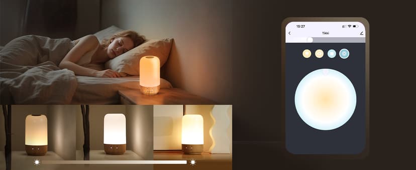 Long Distance Touch Lamp WiFi and Bluetooth Setup Relationship Best Friend Light Up Lamp Couple Gifts App Control (Set of 2)