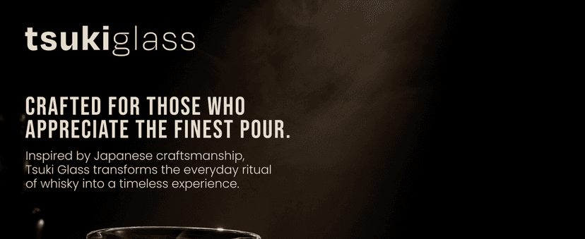 TSUKIGLASS® Storm Premium Japanese Crystal Whisky Glasses Set of 4 - Gift Ready Box, 100% Ultra Clarity Lead-Free Crystal, 10oz Tumblers for Bourbon, Scotch & Cocktails, Luxury Gift for Men