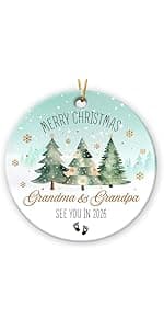 Pregnancy Ornament, Unique Pregnancy Gifts for Expecting 2026, Thoughtful Pregnant Ornaments for Mom Dad Wife Husband, Adorable Christmas Ornaments for Tree Decorations
