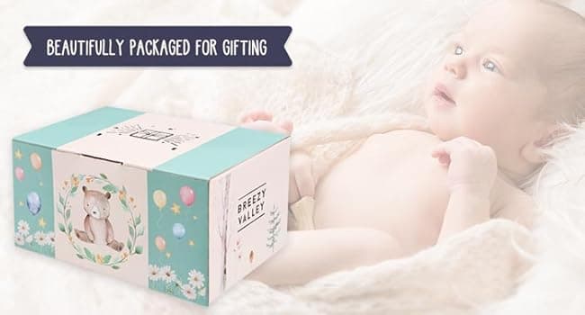 Breezy Valley New Parents Gifts for Couples, First Time New Mom and Dad Gifts Mugs Est 2025, Gender Reveal Baby Shower Gifts Basket, Pregnancy Gifts for Expecting Parents to be, Newborn Baby Gift Set