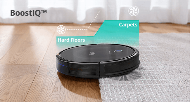 eufy Robot Vacuum 11S MAX, Super Thin, Powerful Suction, Quiet, Self-Charging Robotic Vacuum Cleaner, Cleans Hard Floors to Medium-Pile Carpets, Black