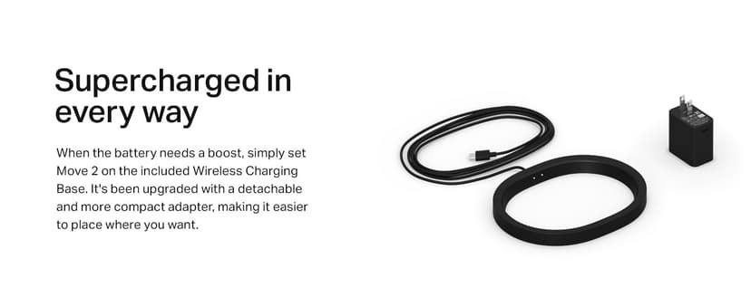 Sonos Move 2 - White - Wireless Portable Bluetooth Speaker