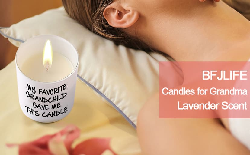 BFJLIFE Gifts for Grandma Grandpa Funny Novelty Unique Christmas Fathers Day Birthday Gifts for Grandpa Grandma Grandparents Lavender Scented Soy Candle