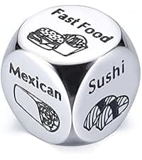 Him Her Couple Gifts for Boyfriend Girlfriend Food Decider 11th Anniversary Steel Date Night Gifts for Husband Wife for Wedding Christmas Valentines Birthday for Women Men