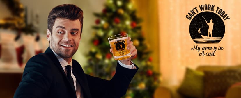 Fishing Gifts For Men, Whiskey Gifts for Men Fisherman, Fishing Gift For Man Boys Unique, Funny Bourbon Angling Gift, Whiskey Set Presents For Man