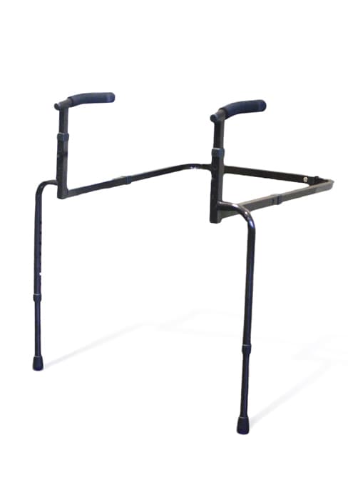 Able Life Tray Table, Adjustable Bamboo TV and Laptop Desk with Ergonomic Stand Assist Safety Handle, Independent Living Aid