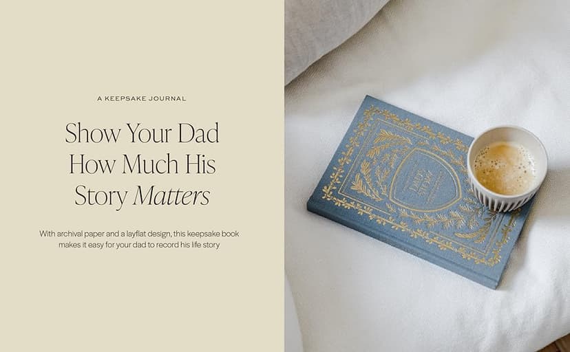 Dad's Story Journal (Linen Hardcover): A Memory and Keepsake Journal for My Family (Heirloom Story Books and Guided Journals)