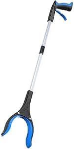 Grabber Reacher Tool - 32” Extra Long Foldable Gripper and Reaching Tool - Heavy Duty Pick Up Stick Grabbers for Seniors, Trash, Surgery Recovery Must Haves Gifts (Blue)
