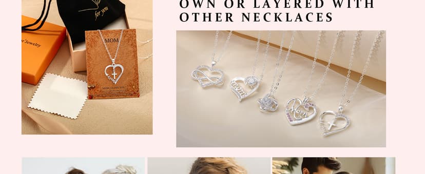 Moodear Mothers Day Gifts Mama Pendant Necklaces for Women - Dainty Small 18K Gold Plated Mom Necklace Non Tarnish Gift for Mom,New Mom Trendy