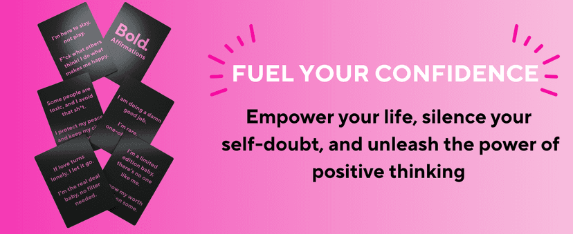 Badass Affirmation Cards - 100 Daily Motivational and Inspirational Affirmations for Women - Gifts for Women, Best Friend, and Self Care