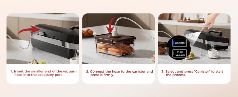 95kpa Vacuum Sealer, Commercial Fully Automatic Food Sealer, Powerful Sealing System, Double Heat Seal, Built-in Cutter and Bag Storage, 1 Roll Bag and 10 Precut Bags